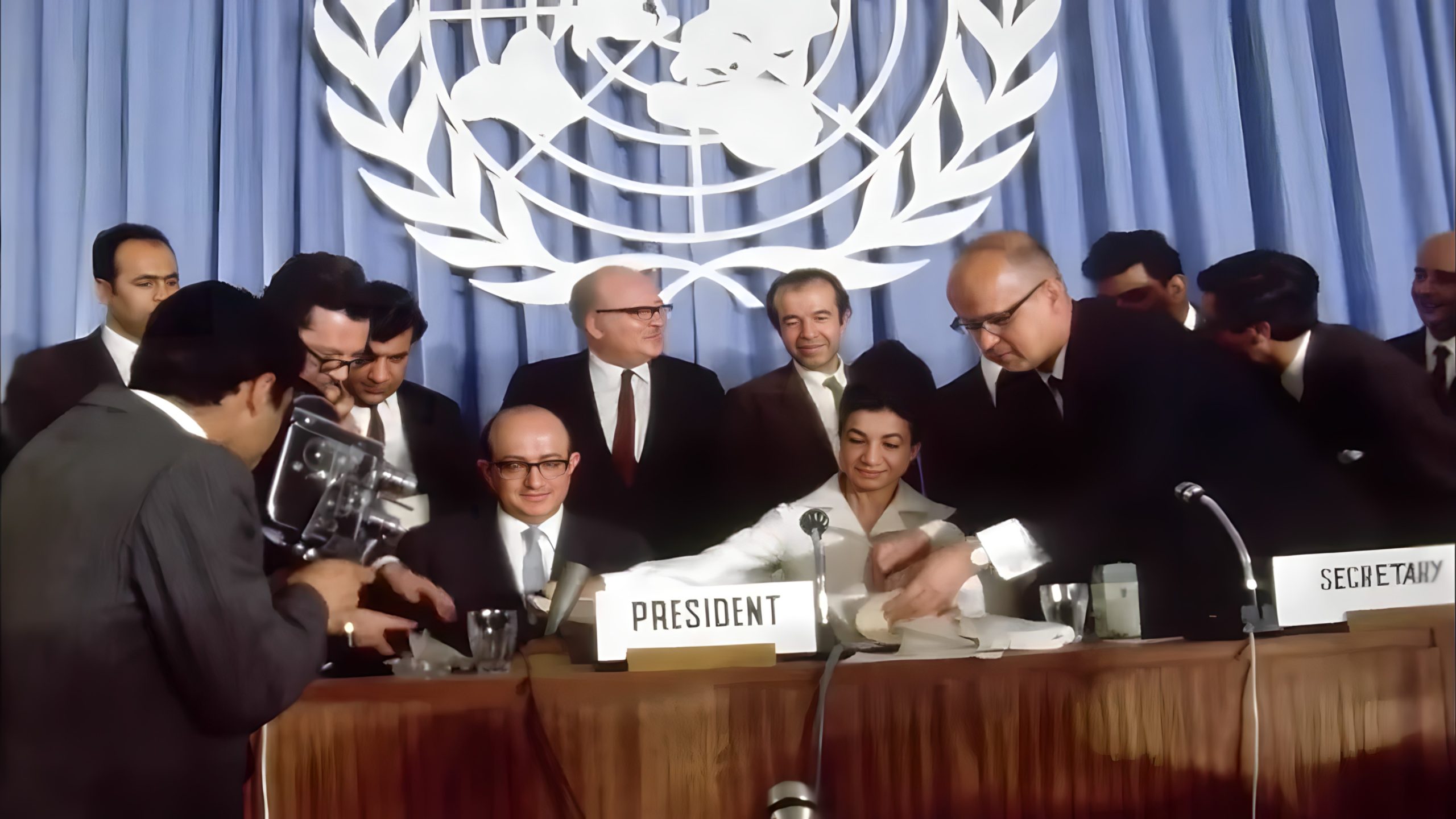 Princess Ashraf Pahlavi at the United Nations