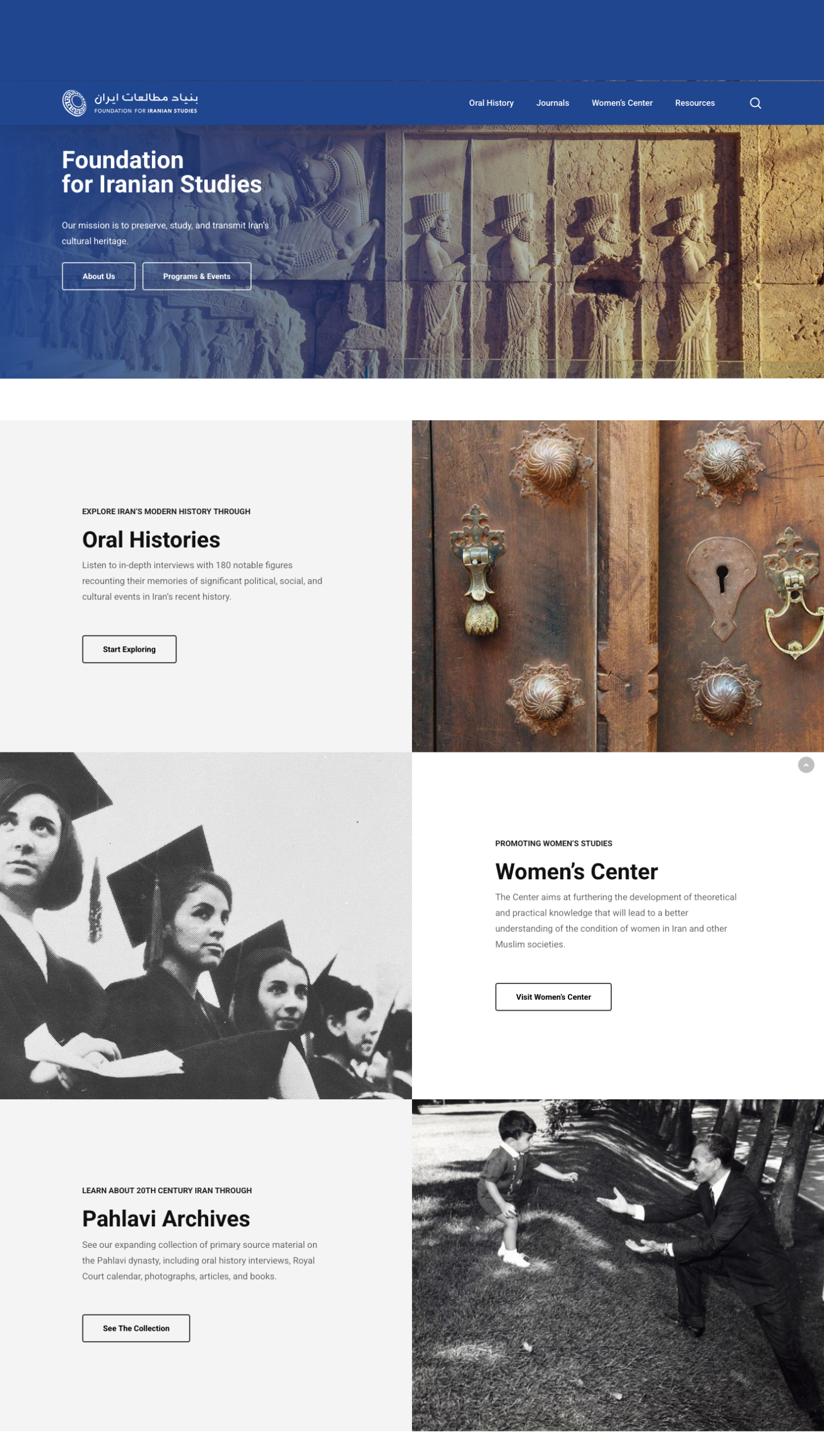 Foundation for Iranian Studies Website